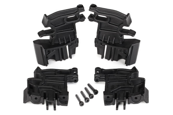 Traxxas 7718 Battery hold-down Mounts, left (2)/ right (2)/ 3x18mm CS (4) - TRA7718