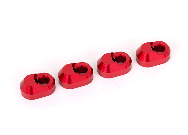 Traxxas 7743-RED Suspension pin retainer, 6061-T6 aluminum (red-anodized) (4)