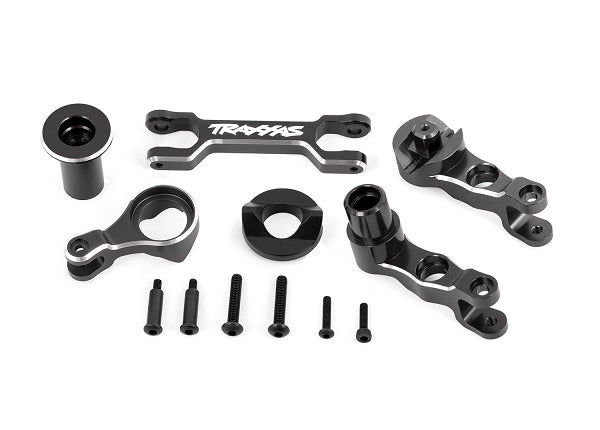 Traxxas 7746-GRAY Steering Bellcranks (left & right)/ draglink (6061-T6 aluminum, - Gray-anodized) (fits X-Maxx)