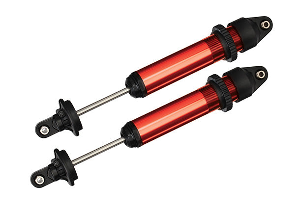 Traxxas 7761R Shocks, GTX, aluminum (red-anodized) (fully assembled w/o Springs) (2) - TRA7761R