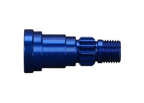 Traxxas 7768 Stub axle, aluminum (blue-anodized) (1) (for use only with #7750X driveshaft) - TRA7768
