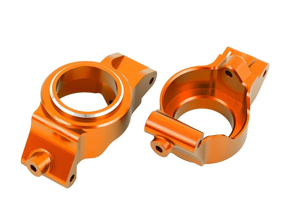 Traxxas 7832-ORNG Caster blocks (c-hubs), 6061-T6 aluminum (orange-anodized), left & right