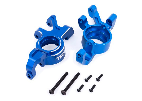 Traxxas 7836-BLUE Steering blocks, 6061-T6 aluminum (blue-anodized), left & right