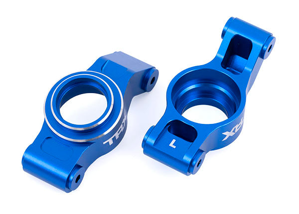 Traxxas 7852-BLUE Carriers, stub Axle (blue-anodized 6061-T6 aluminum) (left & right)