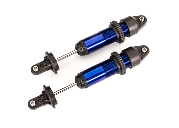 Traxxas 7861 Shocks, GTX, medium (aluminum, - Blue-anodized) (fully assembled w/o Springs) (2) - TRA7861