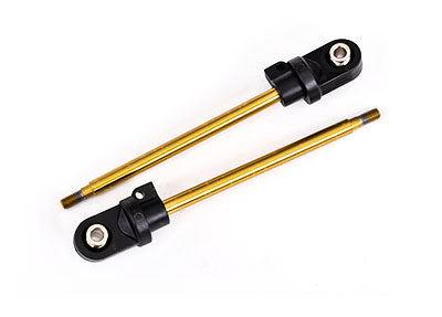 Traxxas 7863T Shock shaft, 92mm (GTX) (TiN-coated) (2) (assembled with rod ends & hollow balls) - TRA7863T