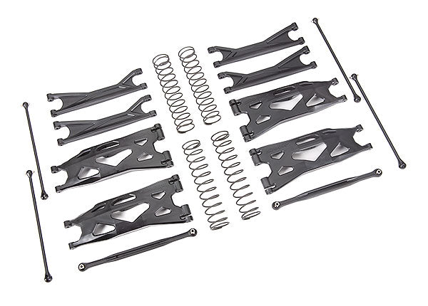 Traxxas 7895 Suspension kit, X-Maxx WideMaxx, black (includes Front & Rear Suspension Arms, Front toe links, driveshafts, shock Springs) - TRA7895