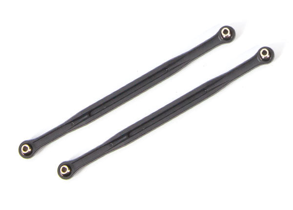 Traxxas 7897 Toe links, 202.5mm (187.5mm center to center) (black) (2) (for use with #7895 X-Maxx WideMaxx suspension kit) - TRA7897