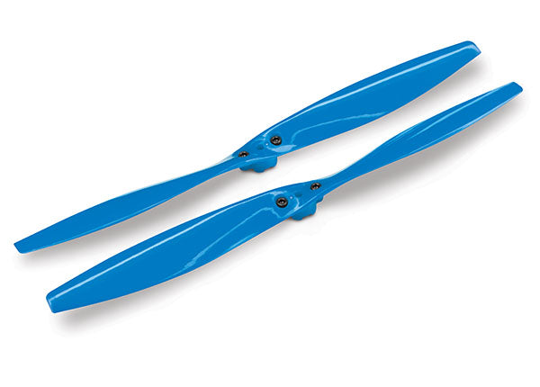 Traxxas 7929 Rotor blade set , - Blue (2) (with Screws) - TRA7929