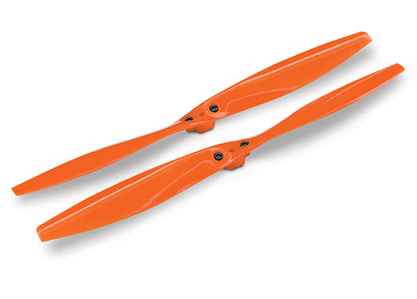 Traxxas 7930 Rotor blade set , orange (2) (with Screws) - TRA7930