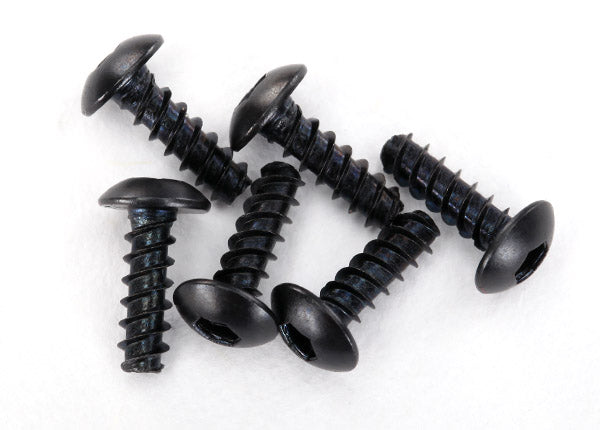 Traxxas 7943 Screws , 2.6x8mm button-head , self-tapping (Hex drive) (6) - TRA7943