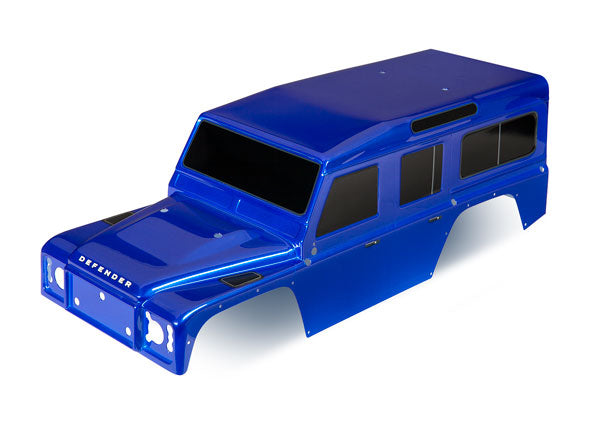 Traxxas 8011T Body, Land Rover Defender, - Blue (painted)/ decals - TRA8011T