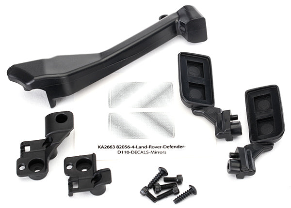 Traxxas 8020 Mirrors, side (left & right)/ snorkel/ Mounting Hardware (fits #8011 Body) - TRA8020