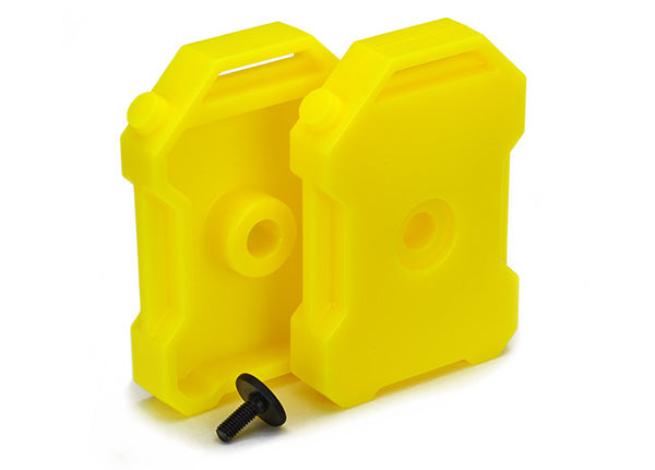 Traxxas 8022A Fuel canisters (yellow) (2) / 3x8 FCS (1) - TRA8022A