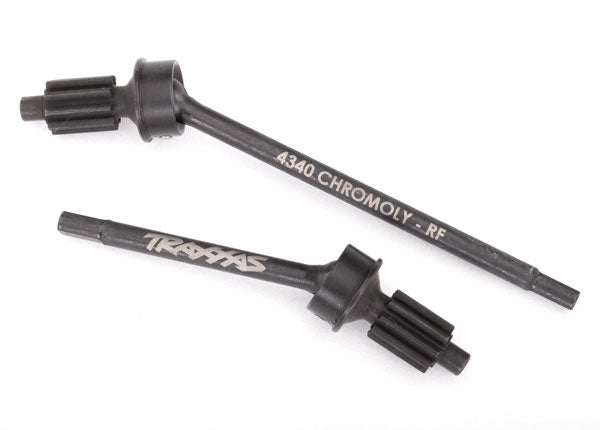Traxxas 8062 Axle shaft, Front, heavy duty (left & right)/ portal drive input gear (machined) (2) (assembled) - TRA8062