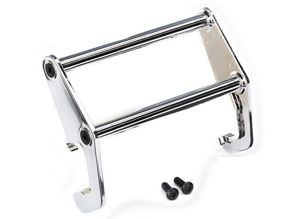 Traxxas 8066 Push Bar , bumper (chrome) (fits #8069 bumper) - TRA8066