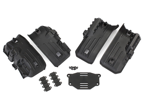 Traxxas 8072 Fenders, inner, Front & Rear (2 each)/ rock light covers (8)/ battery Plate/ 3x8 flat-head Screws (4) - TRA8072