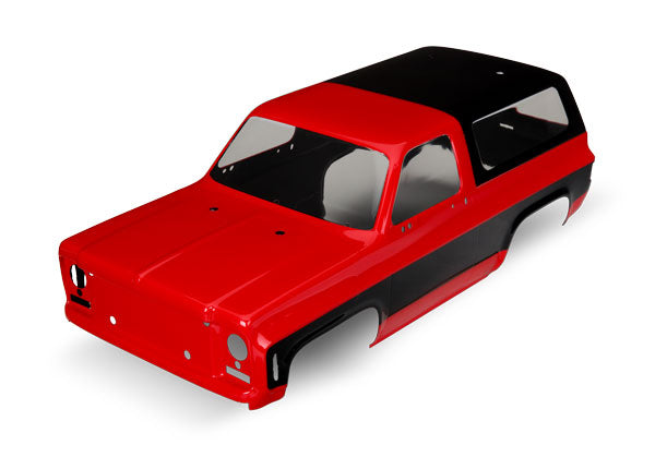 Traxxas 8130A Body , Chevrolet Blazer (1979) (red) (requires grille , side mirrors , door handles , windshield wipers , decals) - TRA8130A