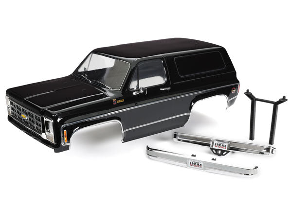 Traxxas 8130T Body, Chevrolet Blazer (1979), Complete (black) (includes grille, side mirrors, door handles, windshield wipers, Front & Rear bumpers, decals)
