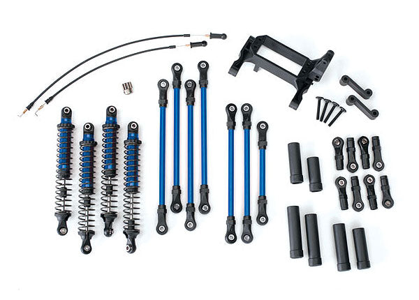 Traxxas 8140X Long Arm Lift Kit, TRX-4, Complete (includes - Blue powder coated links, - Blue-anodized shocks) - TRA8140X