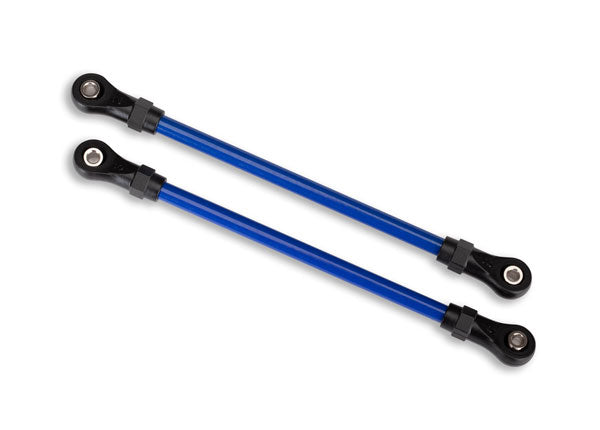 Traxxas 8143X Suspension links, Front Lower, - Blue (2) (5x104mm, powder coated steel) (assembled with hollow balls) (for use with #8140X TRX-4 Long Arm Lift Kit) - TRA8143X