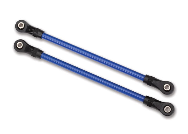 Traxxas 8145X Suspension links, Rear Lower, - Blue (2) (5x115mm, powder coated steel) (assembled with hollow balls) (for use with #8140X TRX-4 Long Arm Lift Kit) - TRA8145X