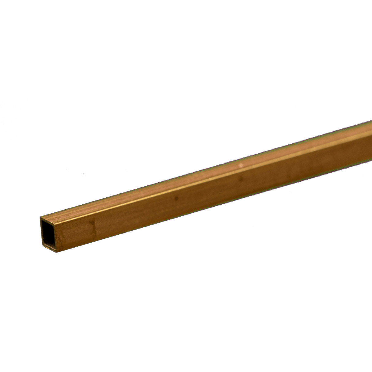 K&S Engineering Square Brass Tube - 12" 30cm Long -- 5/32" 4mm OD - KNS8152