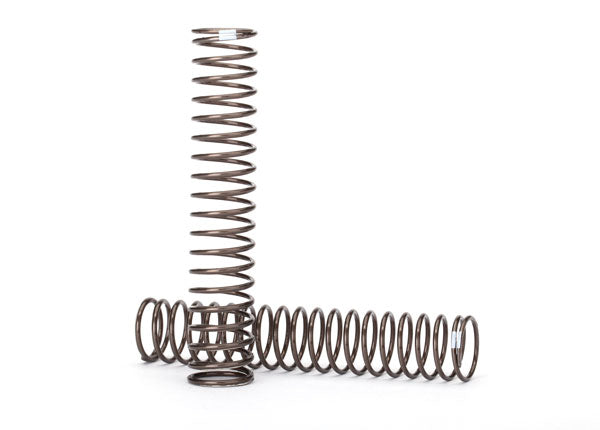 Traxxas 8153 Springs , shock , long (Natural finish) (GTS) (0.29 Rate , White stripe) (for use with TRX-4 Long Arm Lift Kit) - TRA8153