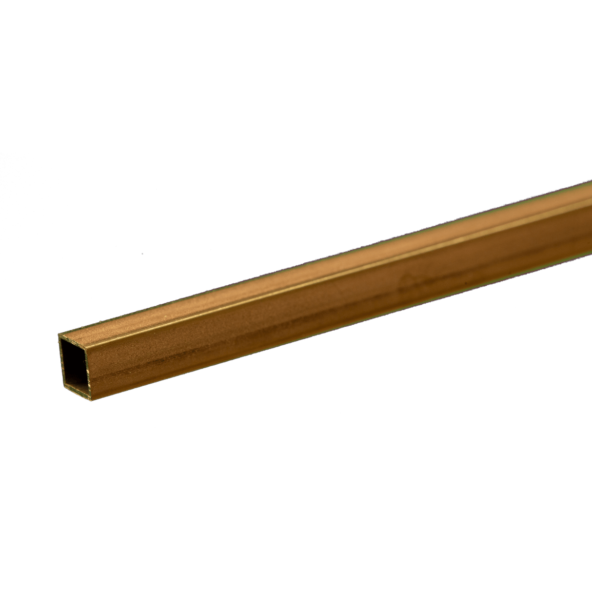 K&S Engineering Square Brass Tube - 12" 30cm Long -- 3/16" 4.76mm OD - KNS8153