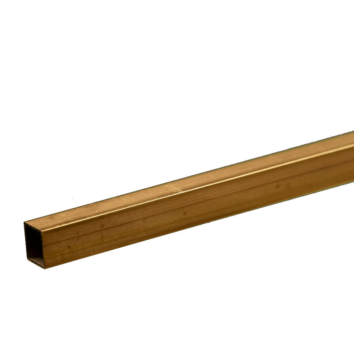 K&S Engineering Square Brass Tube - 12" 30cm Long -- 7/32" 5.56mm OD - KNS8154