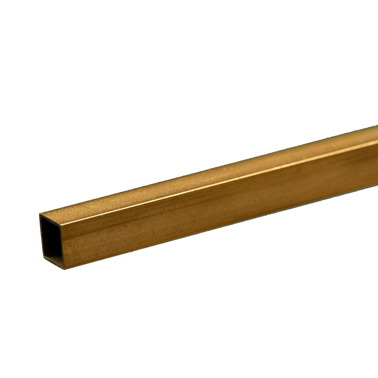 K&S Engineering Square Brass Tube - 12" 30cm Long -- 1/4" 6.35mm OD - KNS8155
