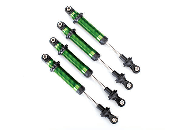 Traxxas 8160-GRN Shocks, GTS, aluminum (green-anodized) (assembled without Springs) (4) (for use with #8140 TRX-4 Long Arm Lift Kit)