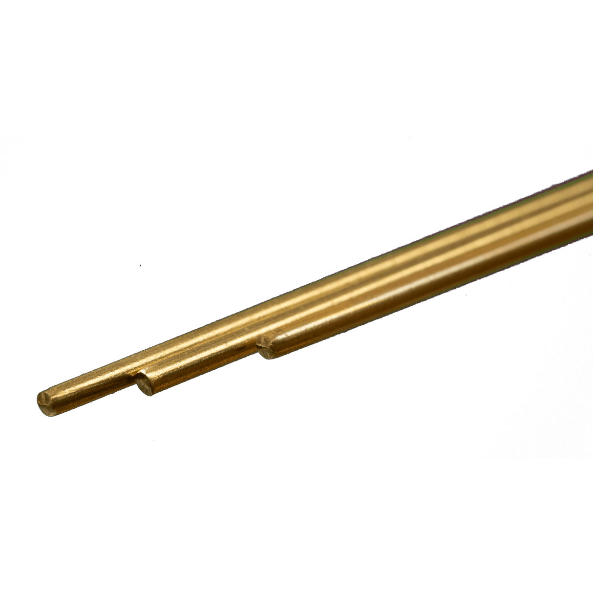 K&S Metals Solid Brass Rod - 12" 30cm Long -- 1/16" 1.59mm Diameter pkg(3) - KNS8162