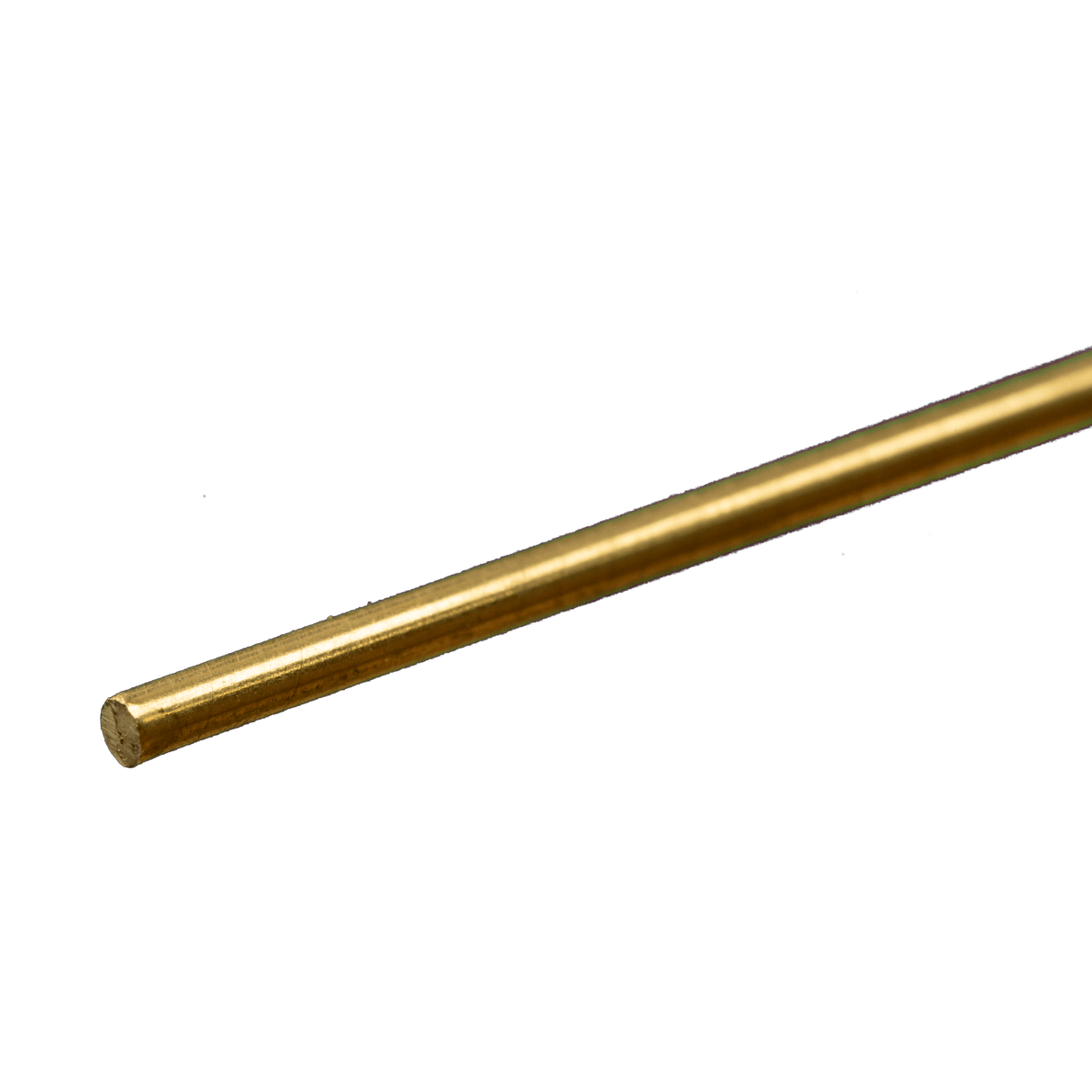 K&S Engineering Solid Brass Rod - 12" 30cm Long -- 3/32" 2.38mm Diameter - KNS8163