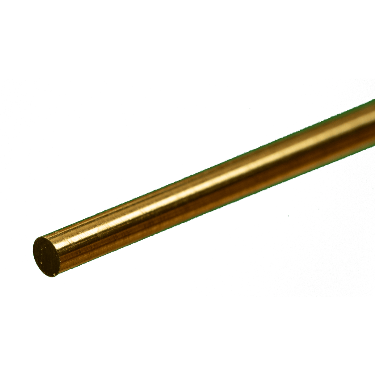 K&S Engineering Solid Brass Rod - 12" 30cm Long -- 1/8" 3.18mm Diameter - KNS8164