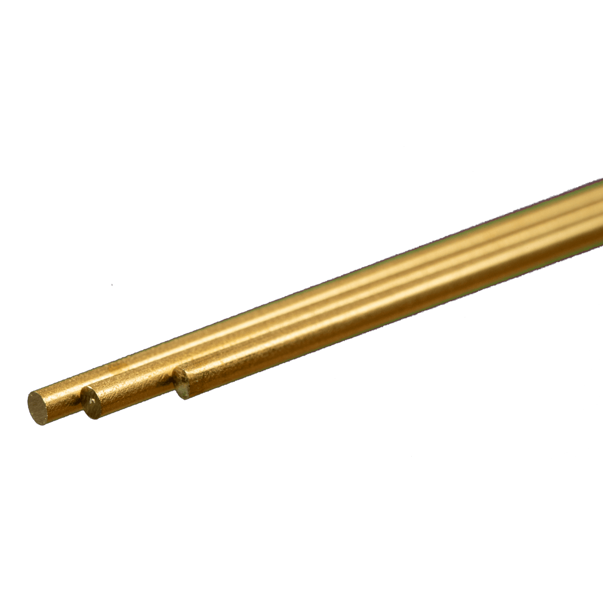 K&S Engineering Solid Brass Rod - 12" 30cm Long -- .081" 2.05mm OD - KNS8168