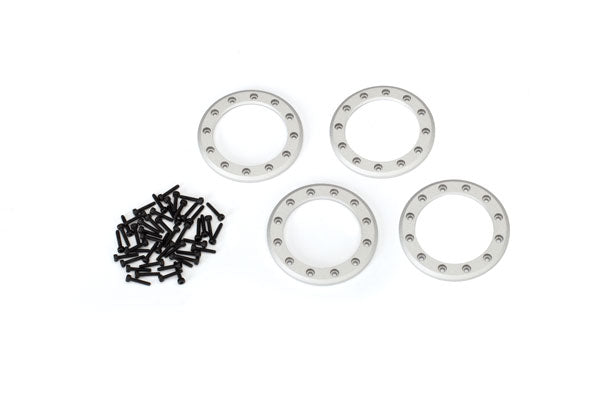 Traxxas 8169 Beadlock rings, satin (1.9') (aluminum) (4)/ 2x10 CS (48) - TRA8169