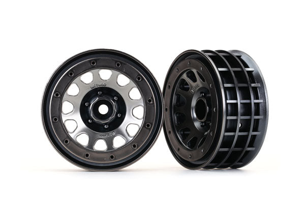Traxxas 8171 Wheels , Method 105 2.2' (black chrome , beadlock) (beadlock rings sold sepaRately) - TRA8171
