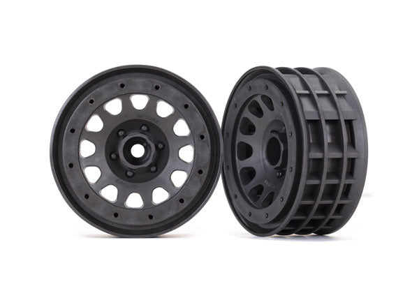 Traxxas 8171A Wheels, Method 105 2.2' (charcoal - Gray, beadlock) (beadlock rings sold sepaRately) - TRA8171A