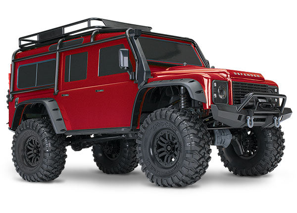 Traxxas 82056-4 TRX-4 Scale and Trail Crawler with Land Rover Defender Body - Red