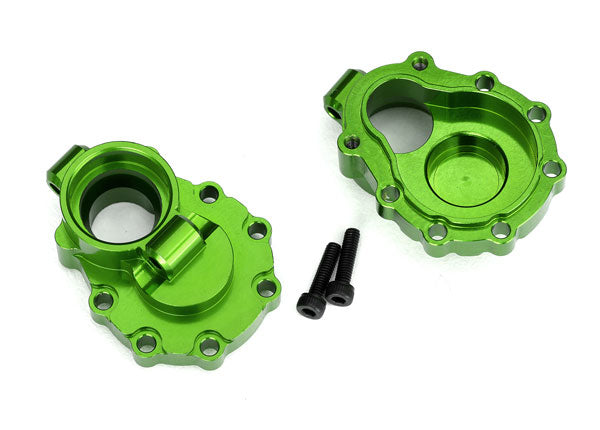 Traxxas 8253G Portal housings , inner (Rear) , 6061-T6 aluminum (green-anodized) (2) / 2.5x10 CS (2) - TRA8253G