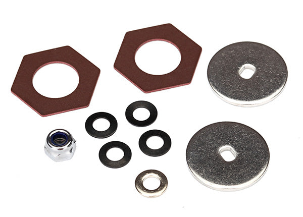 Traxxas 8254 Rebuild kit, slipper clutch (steel disc (2)/ friction insert (2)/ 4.0mm NL (1)/ spring Washers (4), metal washer (1)) - TRA8254