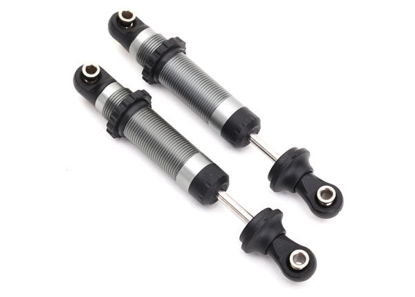 Traxxas 8260 Shocks , GTS , silver aluminum (assembled with spring retainers) (2) - TRA8260