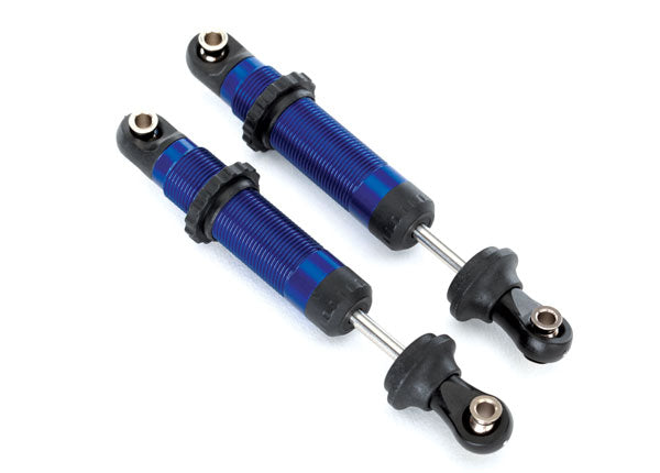 Traxxas 8260A Shocks, GTS, aluminum (blue-anodized) (assembled with spring retainers) (2) - TRA8260A