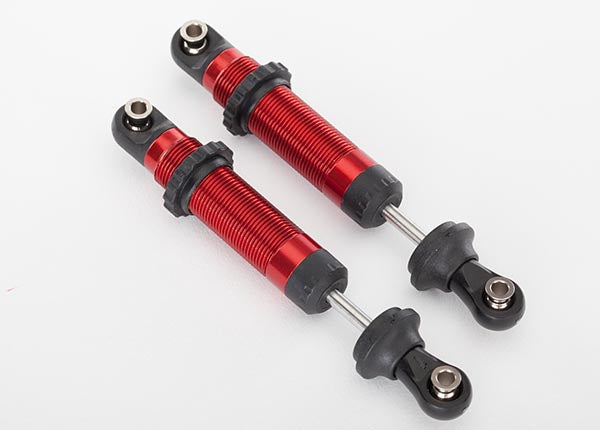 Traxxas 8260R Shocks , GTS , aluminum (red-anodized) (assembled with spring retainers) (2) - TRA8260R