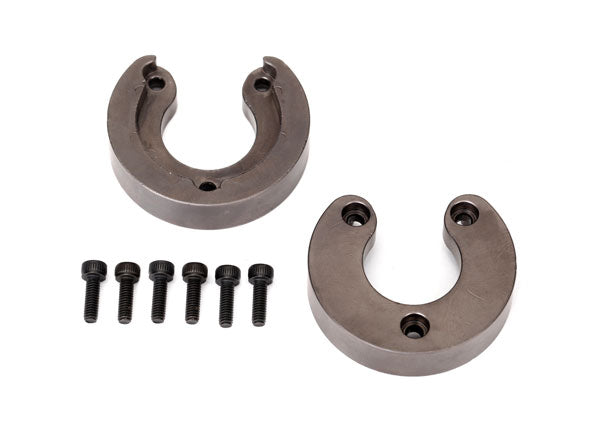 Traxxas 8267 Weight , portal housing , brass (34 grams) (2) / 2.5x8 CS (6) (requires #8251X , 8251R , 8251A , or 8251G outer portal housing) - TRA8267