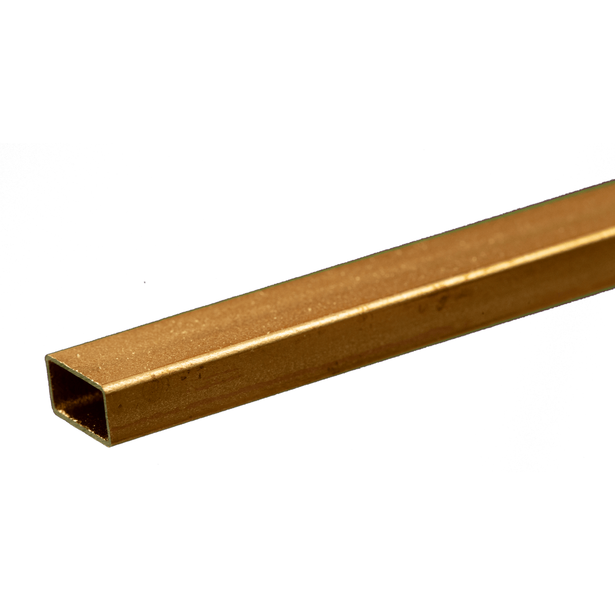 K&S Engineering Rectangular Brass Tube - 12" 30cm Long -- 3/16 x 3.8" 4.76 x 9.53mm - KNS8268