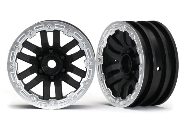 Traxxas 8271X Wheels , TRX-4 1.9 (satin beadlock) (2) - TRA8271X