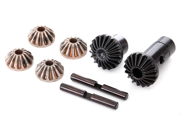 Traxxas 8282 Gear Set , Differential (Output gears (2) , spider gears (4) , spider gear shaft (2)) - TRA8282