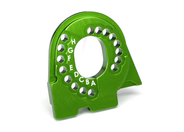 Traxxas 8290G Motor Mount Plate , 6061-T6 aluminum (green-anodized) - TRA8290G